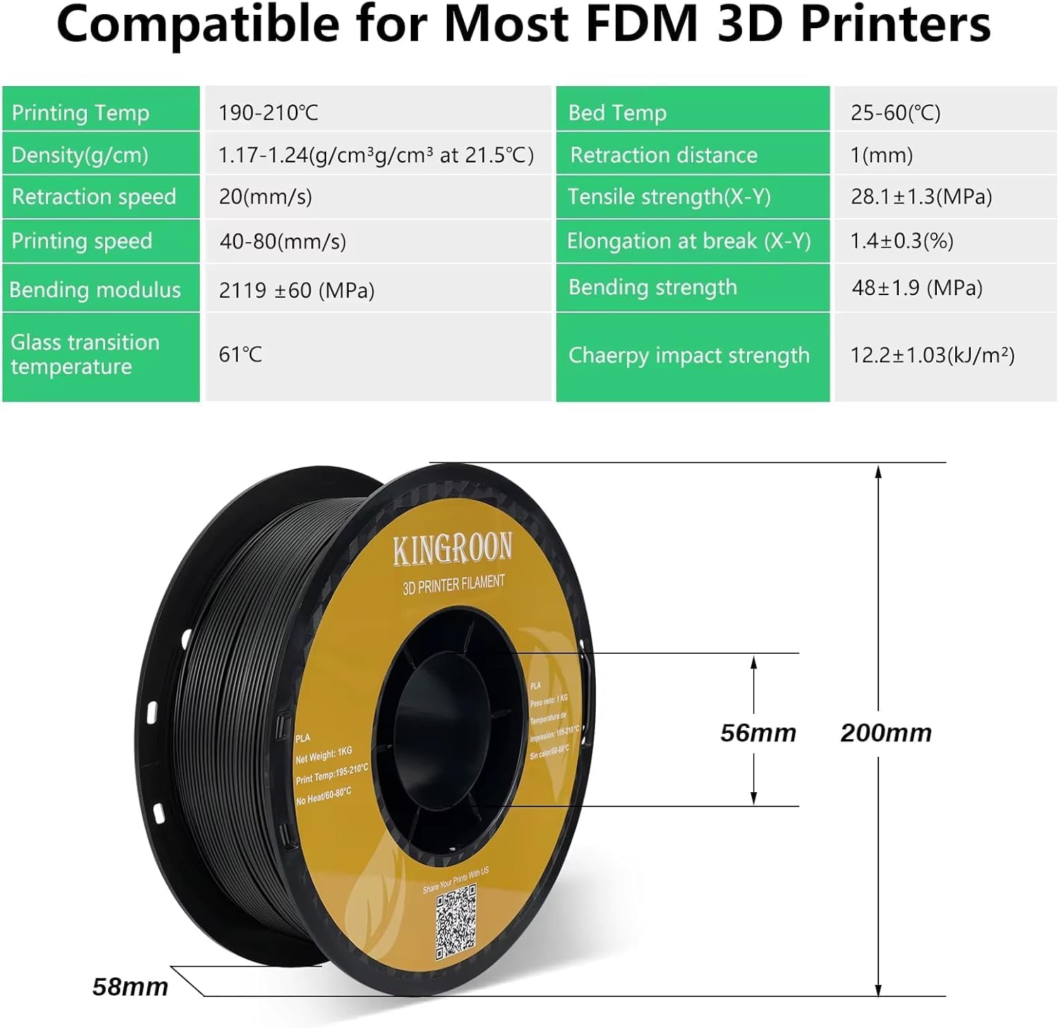 10KG PLA Filament PETG 3D Filament 1.75mm for 3D Printer Filament Bundle Mixed Colors FDM Printing Material Color: PETG E
