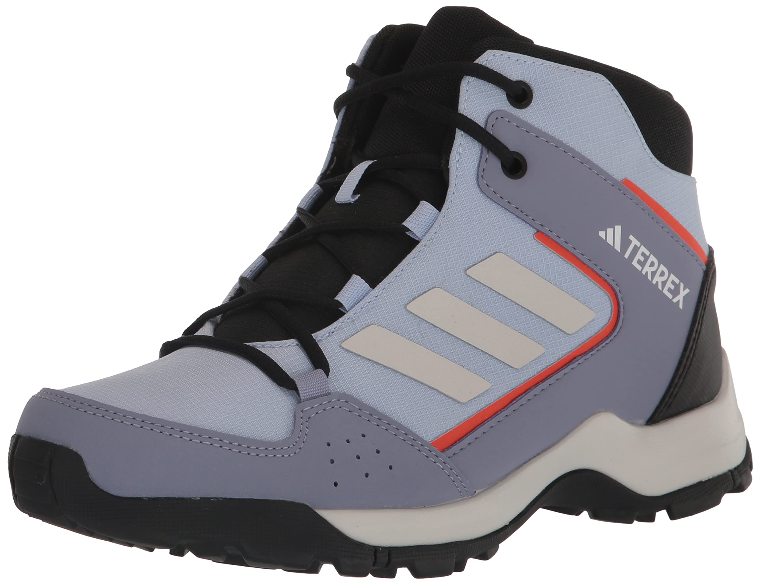 adidas Terrex Hyperhiker Mid Walking Shoe, Blue Dawn/Grey One/Solar Gold, 3.5 US Unisex Little Kid