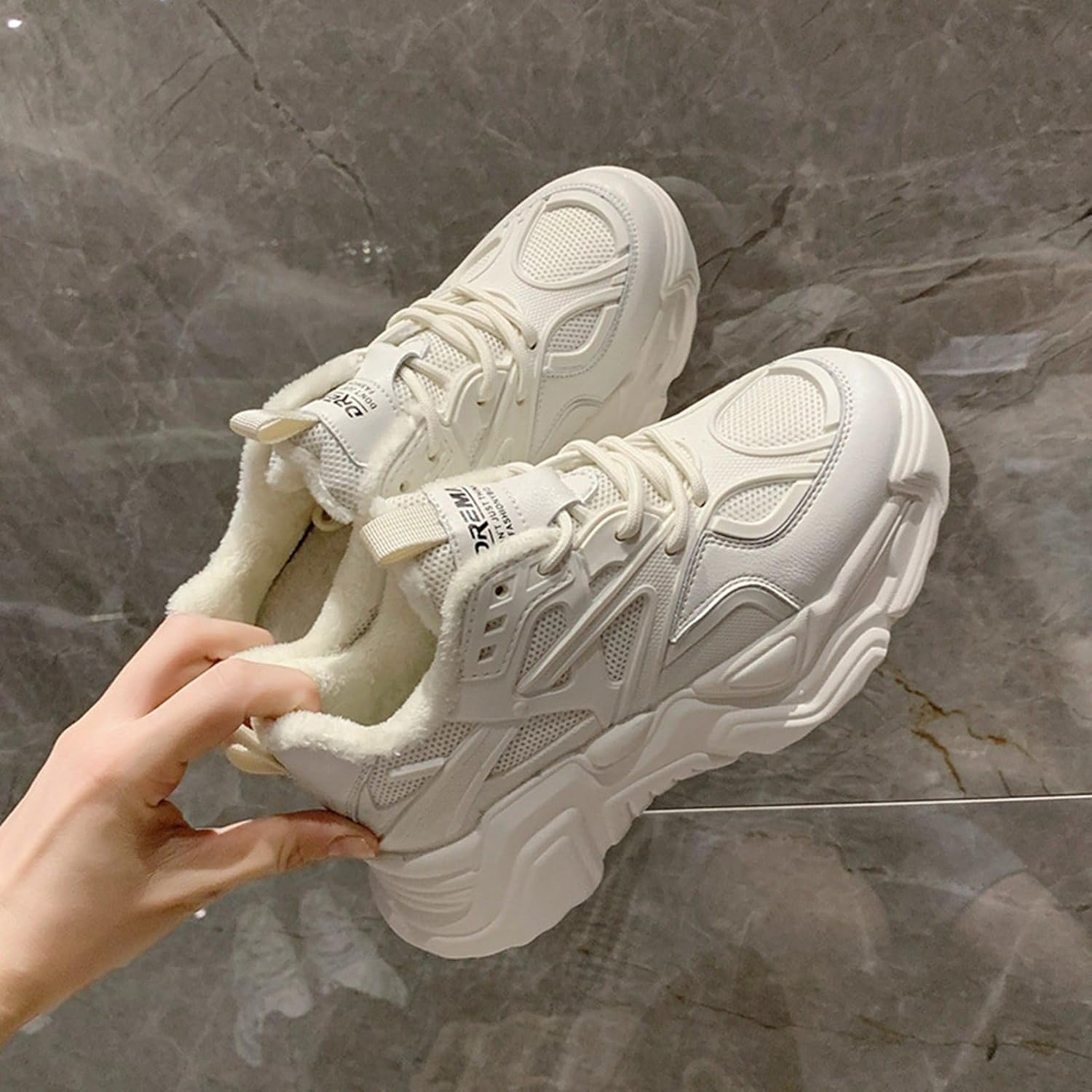 [RAMEMO] レディース 厚底靴 スニーカー ウォーキングシューズ 運動靴 スポーツシューズ 滑り止め 軽い 柔らか 登山 トレ