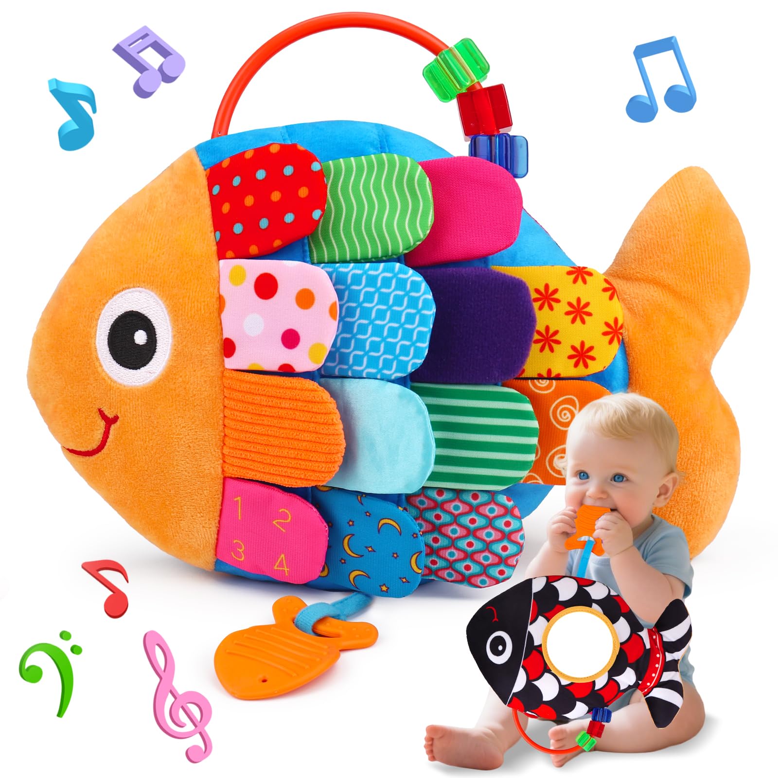 Lypsochaat Baby Sensory Book Tummy Time Toys