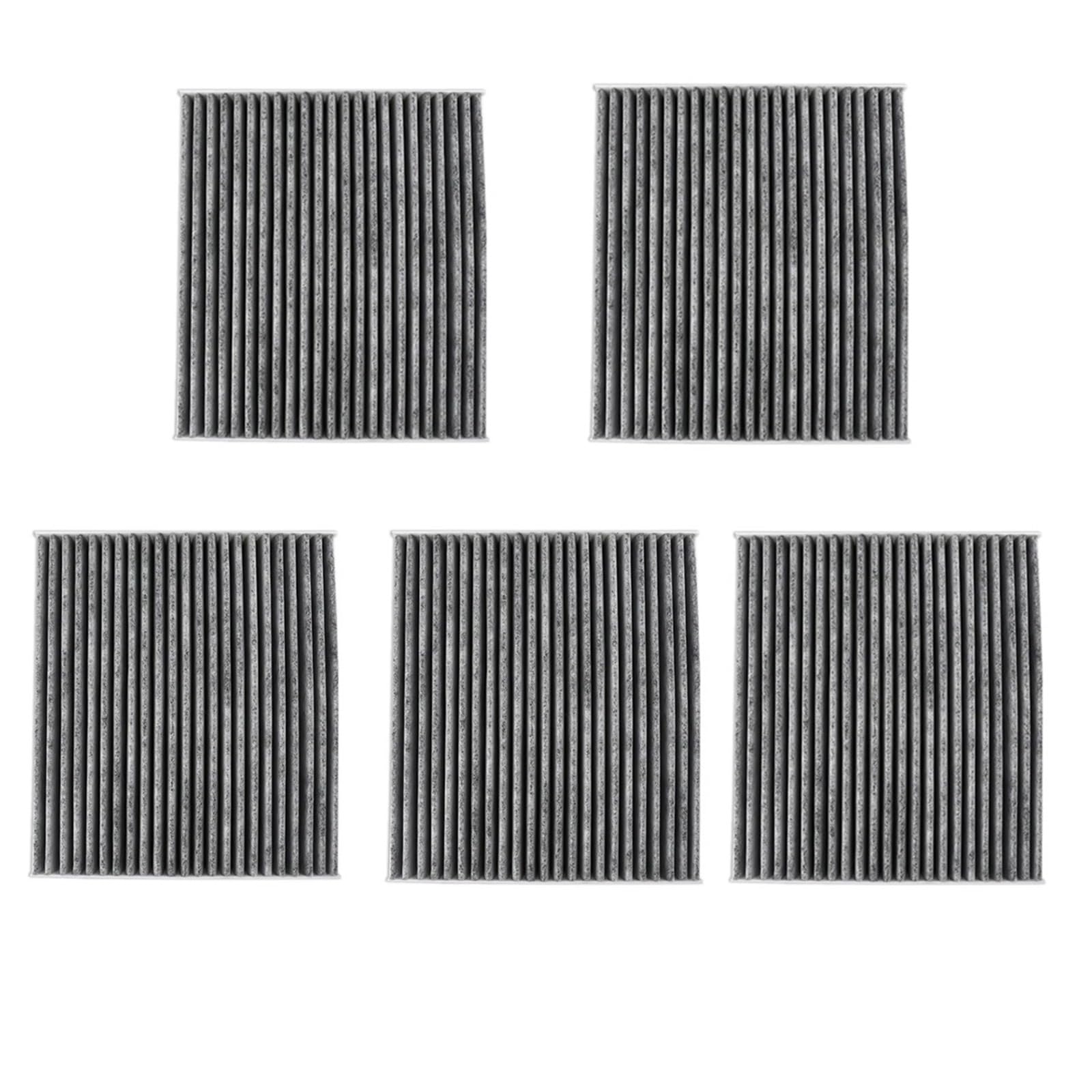Xnofzwt 5Pcs Air Cabin Air Filters Fit For Toyota Automotive 87139-02020 87139-Yzz16 87139-50060 87139-06080 Air Conditioning Filter Cartridges(5Pcs)