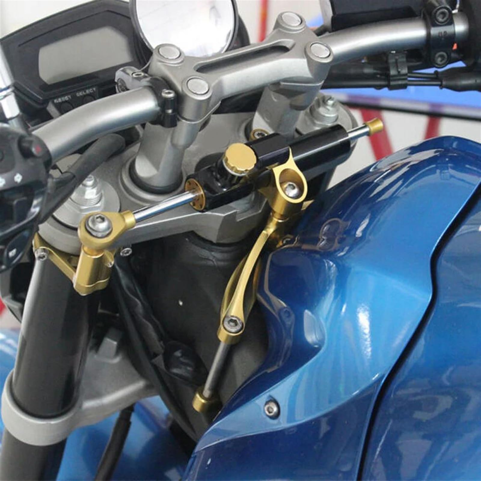 Accesorios De Motocicleta, Juego Soporte Amortiguador Dirección, Estabilizador, Amortiguadores Lineales, Montaje para Yamaha FZ1 FAZER 2006-2015
