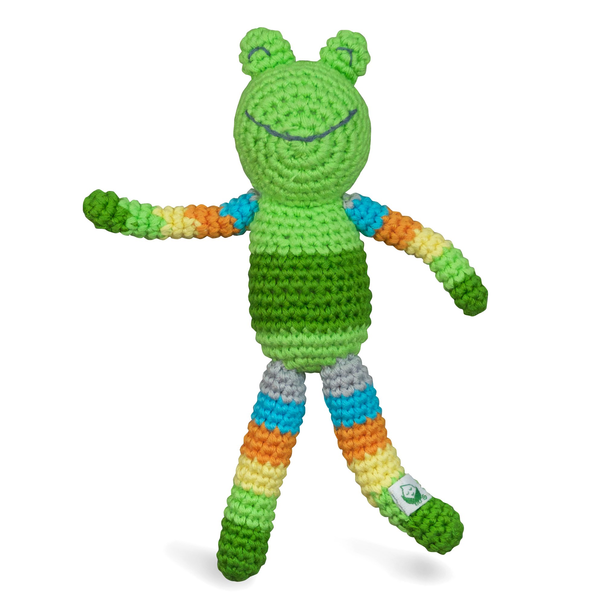 Amazon.com: Green Sprouts Animal Friend Rattle Made from Organic Cotton |  Encourages Whole Learning The Healthy & Natural Way | Crocheted by Hand,  Soft & Flexible, Playful Rattle Sound : Everything Else