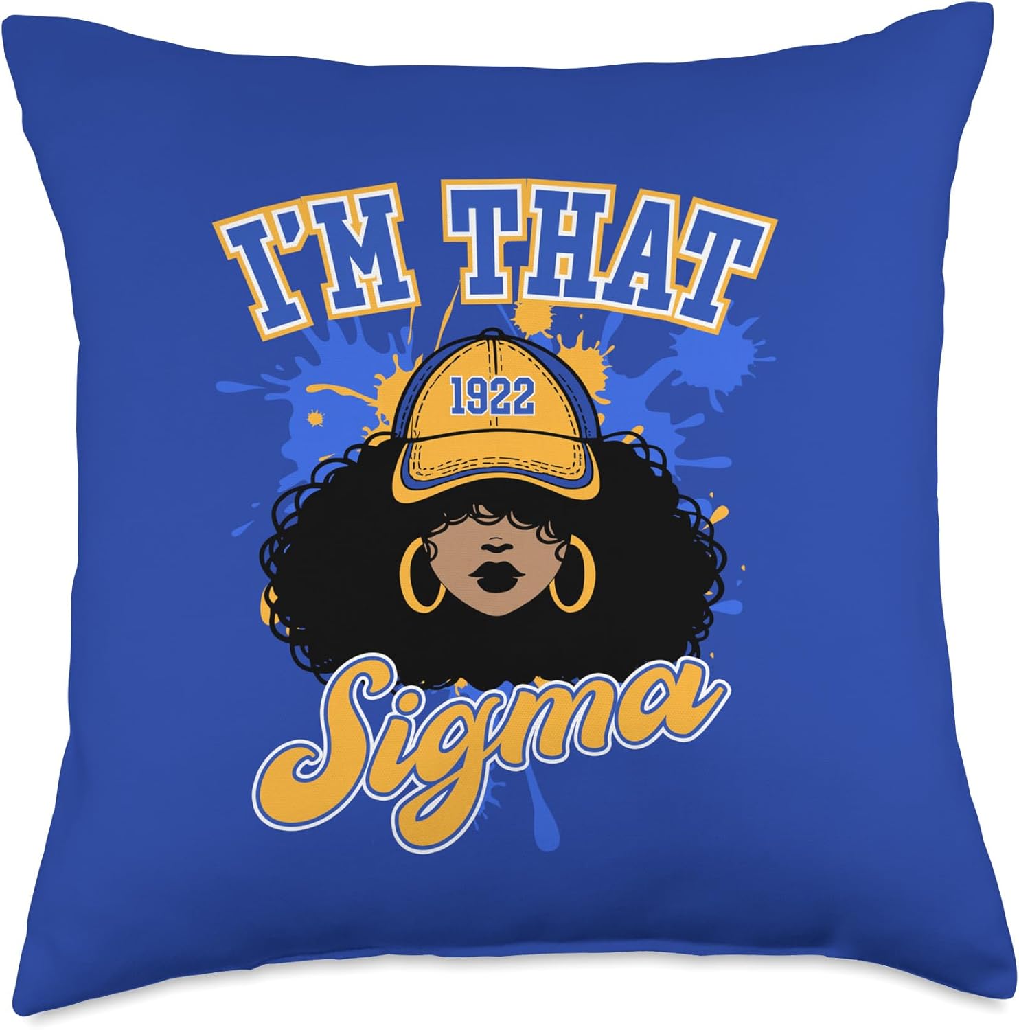 Sigma Gamma Rho Sorority Paraphernalia, Black Girl Pride Throw Pillow