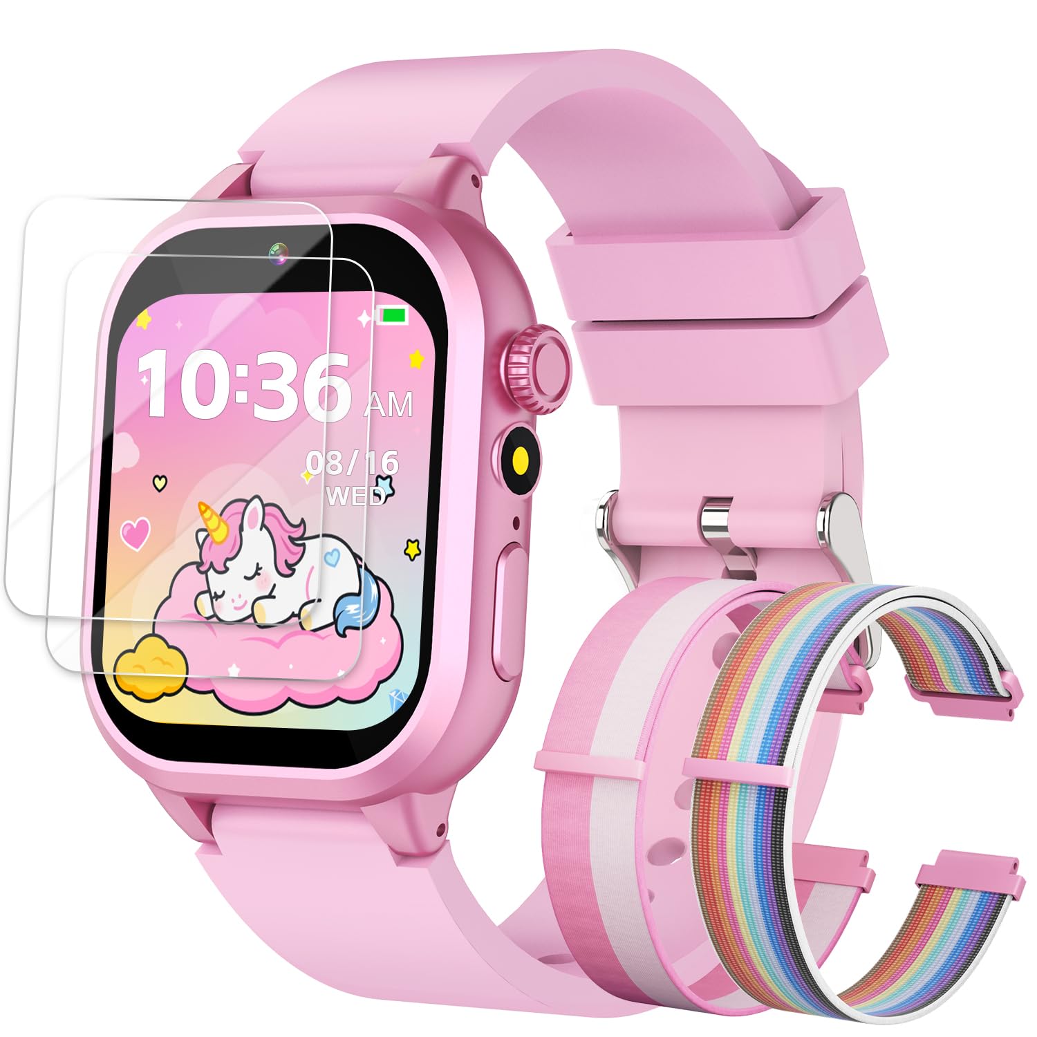 Smart Watch for Girls - Kids Watch with 39 Games Built-in Camera Video Recorder Alarm Calculator Pedometer Various