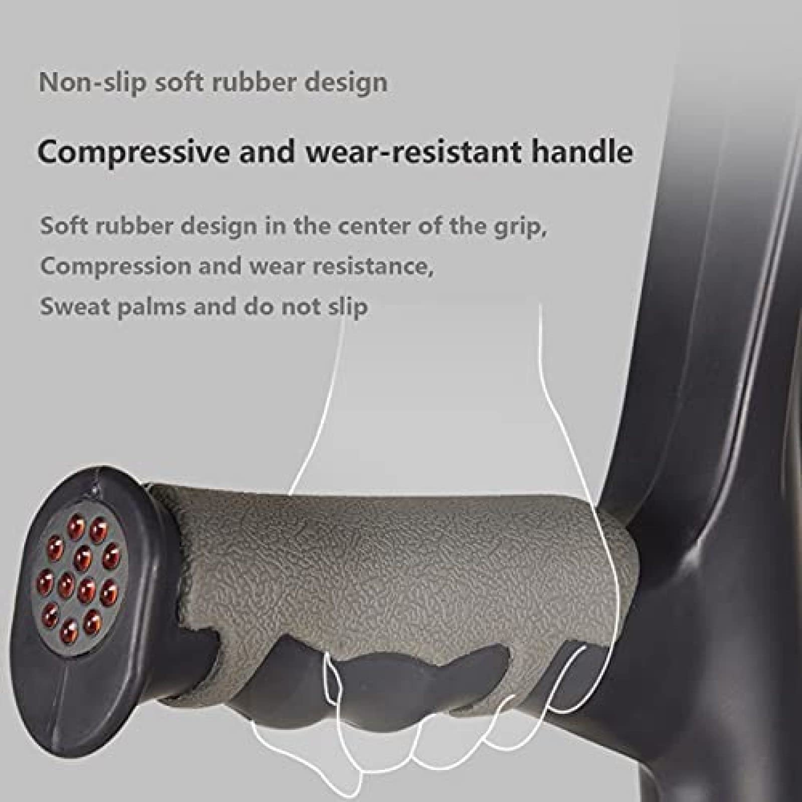 Muletas de rehabilitación plegables para ancianos, muletas ergonómicas de aluminio antideslizantes con soporte para el brazo