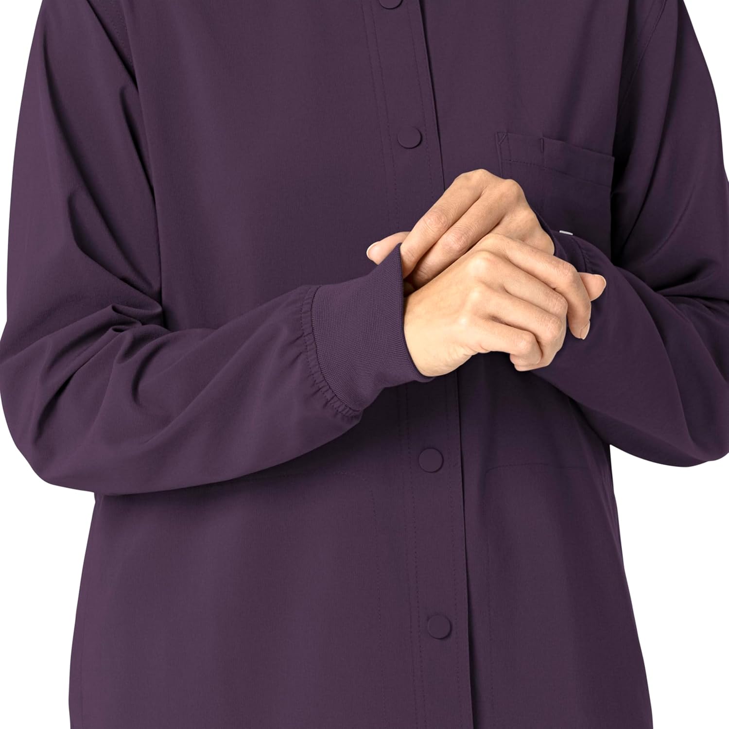 Carhartt Force Cross-Flex Women's Shirt Jacket - Black Plum, M - Image 10