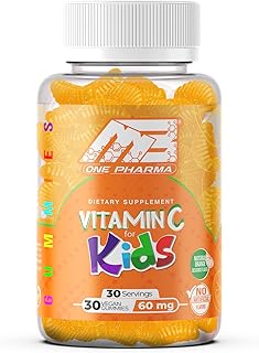 MB One Pharma– Kids Vitamin C Gummies -for Immune Support – Natural Orange Delicious Flavor (30 Day Supply) Vegetarian, Non-GMO, Gluten Free, No Artificial Sweeteners
