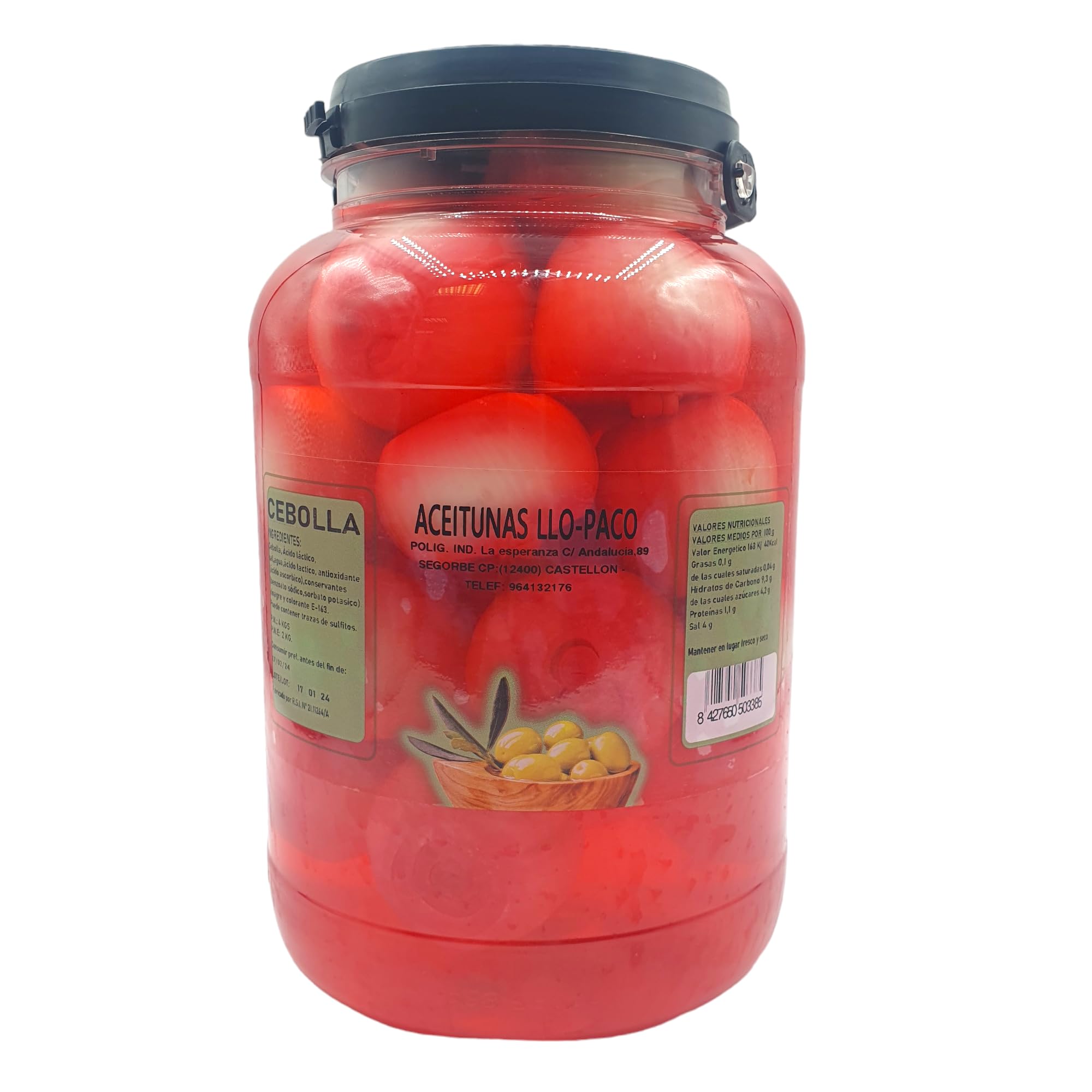 Banderillas Sabor Anchoa - El Cabildo - Pandereta 1,100 gr - Banderillas de Aceituna, Olivas, Cebolla, Pepinillos, Guindilla, Pimiento — view 2