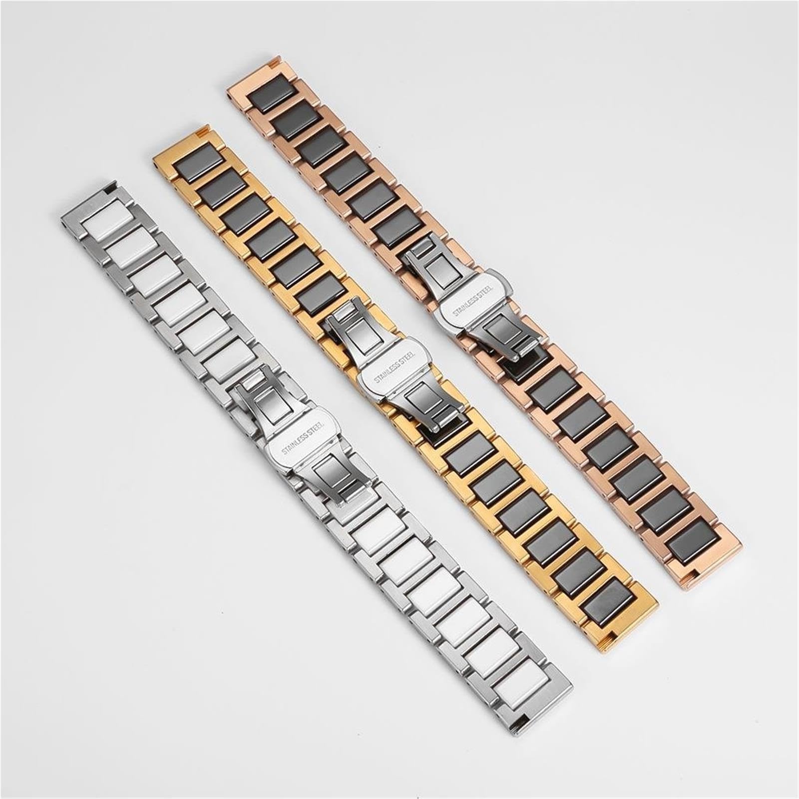 correa de reloj Correa de reloj cerámica liberación rápida, accesorios banda negocios informales unisex