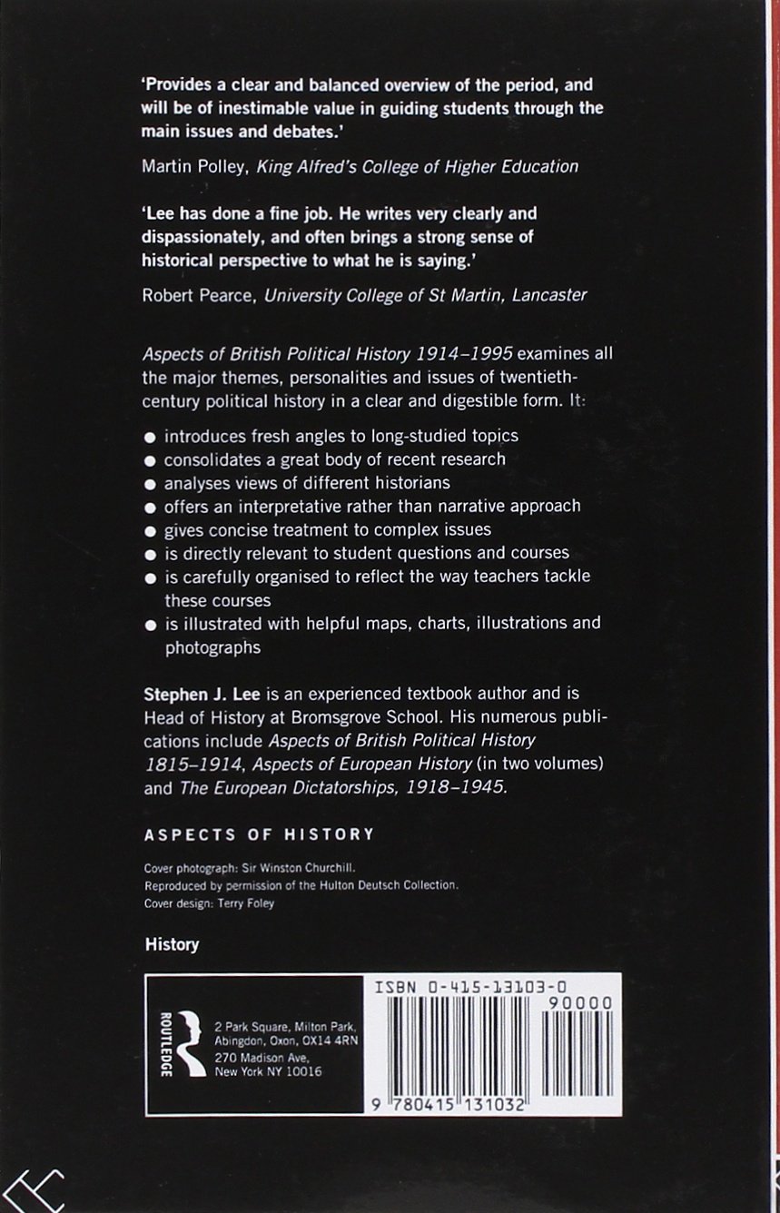 Aspects of British Political History 1914-1995