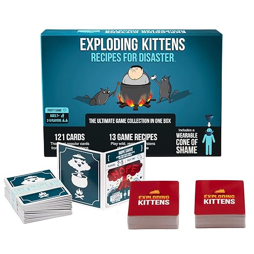 Recipes for Disaster Deluxe Game Set by Exploding Kittens - Card Games for Adults Teens & Kids, 2-5 Players, Age: 7+, (Edizione Inglese)