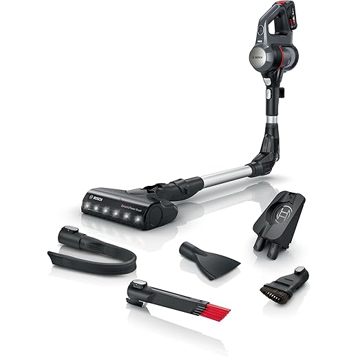 Bosch, stofzuiger bezem, Unlimited 7, accu 3,0 Ah, flexibele buis, gering gewicht, accessoires, ledverlichting, antraciet, BCS711A