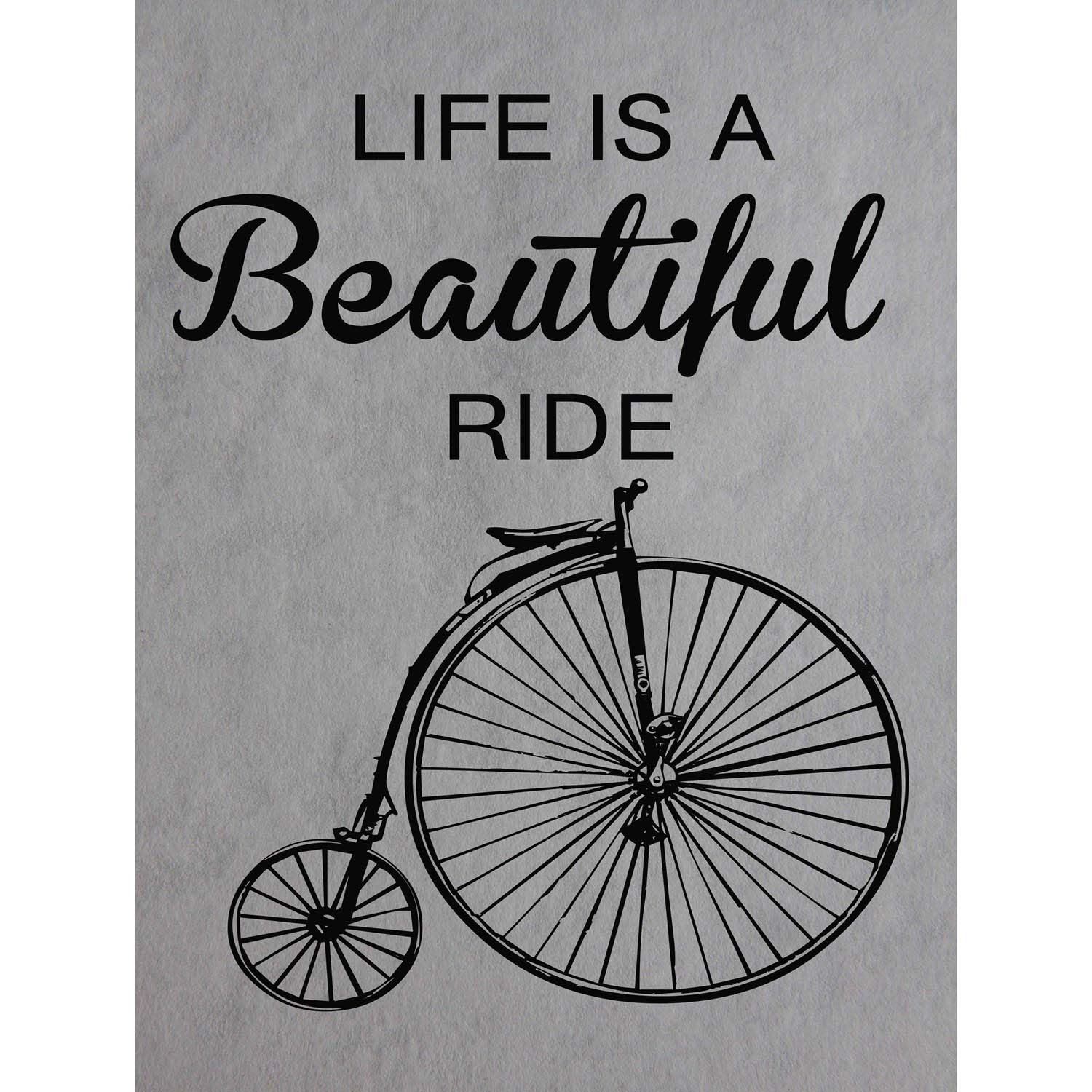 Wee Blue Coo QUOTE TYPE TEXT GRAPHIC PENNY FARTHING BEAUTIFUL 12x16 " ART PRINT POSTER HP181