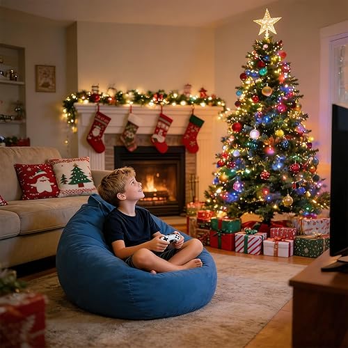 Miniatura 2 de LPMOERA Puf de espuma viscoelástica para niñosadolescentes con relleno redondo para niños, para sala de estar, dormitorio, dormitorio universitario,