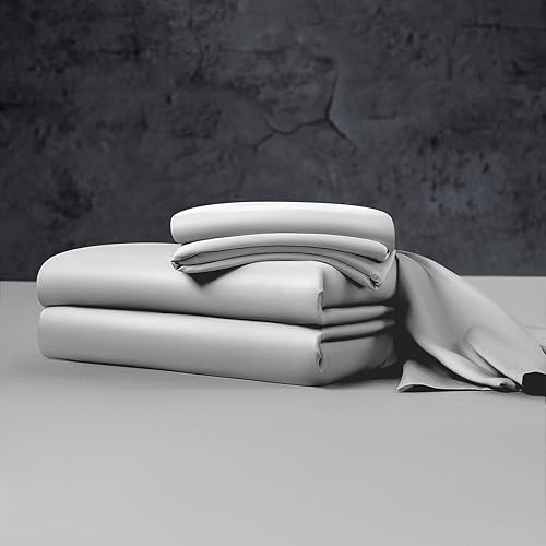 Tencel Cooling Bed Sheets Set with 6"-18" Deep Pocket - 60"x85"