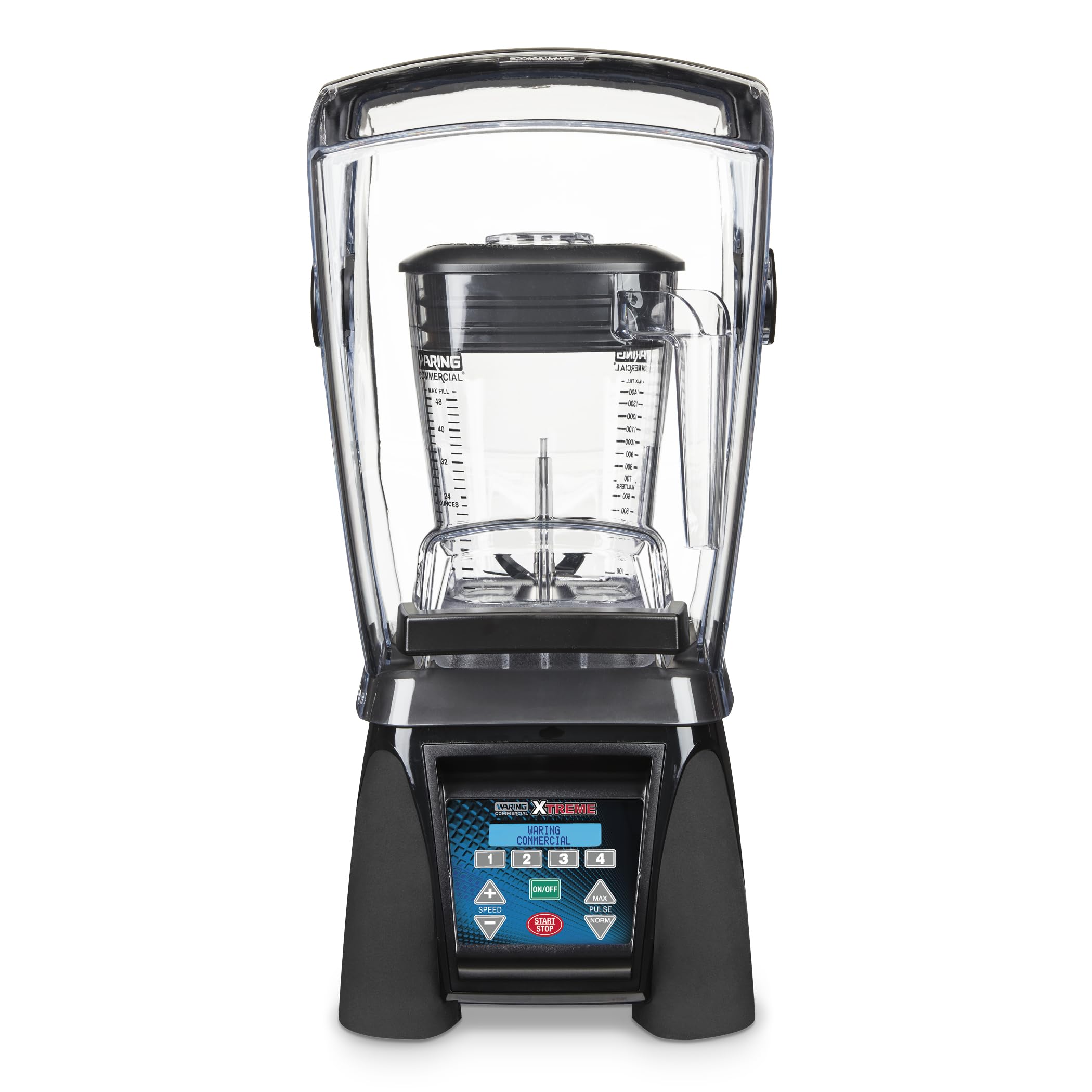 Waring Commercial 3.5 HP Blender w/LCD Display, Programmable, 48 oz. BPA-Free Copolyester Cont. & Sound Enclosure