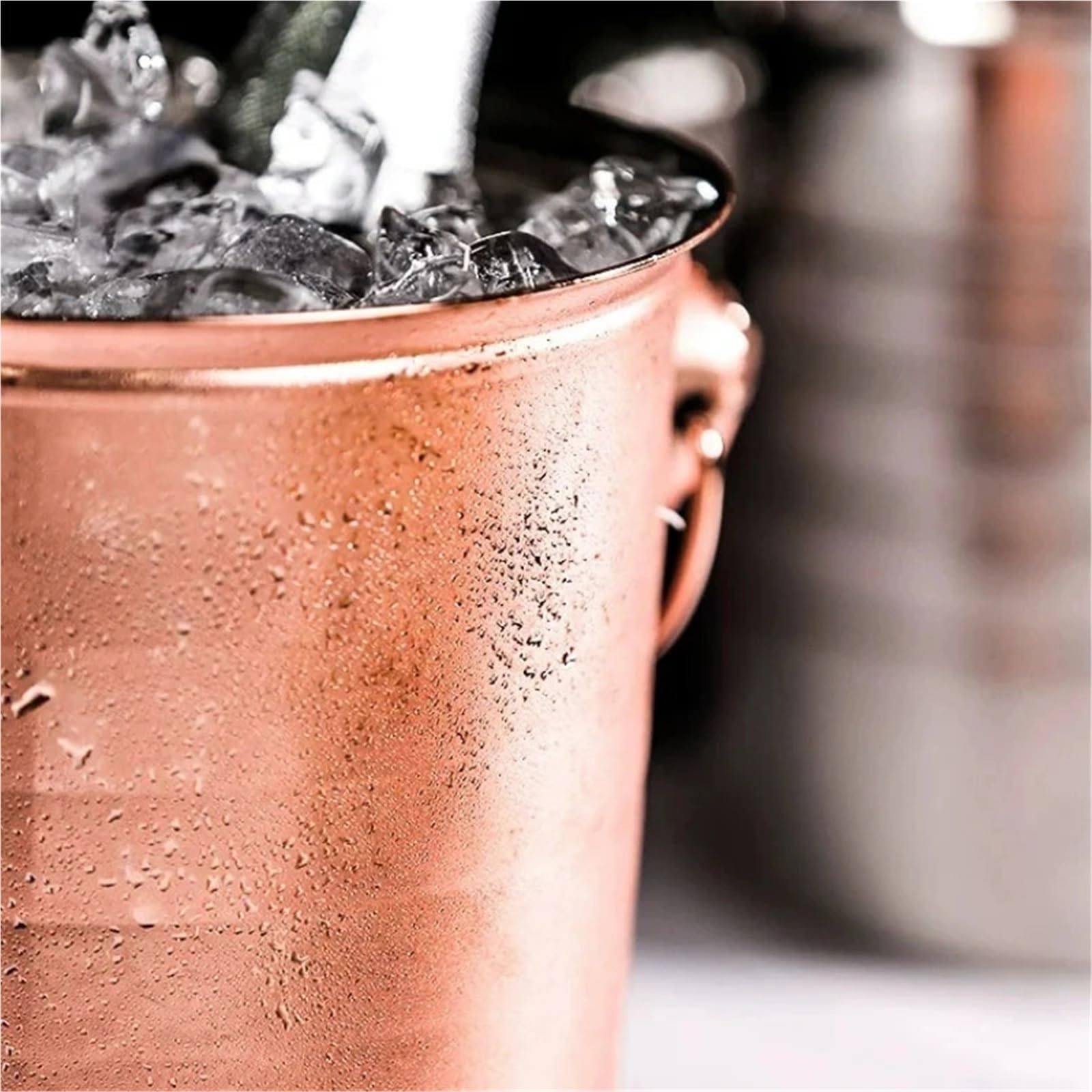 Cubo de hielo de acero inoxidable con forma de cabeza de tigre, cubo for champán, cubos for enfriar cerveza y vino tinto, enfriador de lujo, herramientas for bar en casa Per Casa, Bar(Copper 5000ml)
