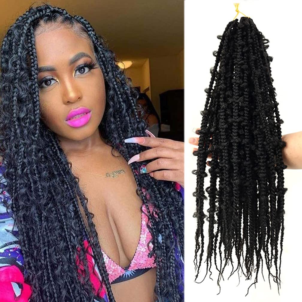 Amazon.co.jp: 毛束 ウィッグ 18インチ6パック3ストランド編み込み