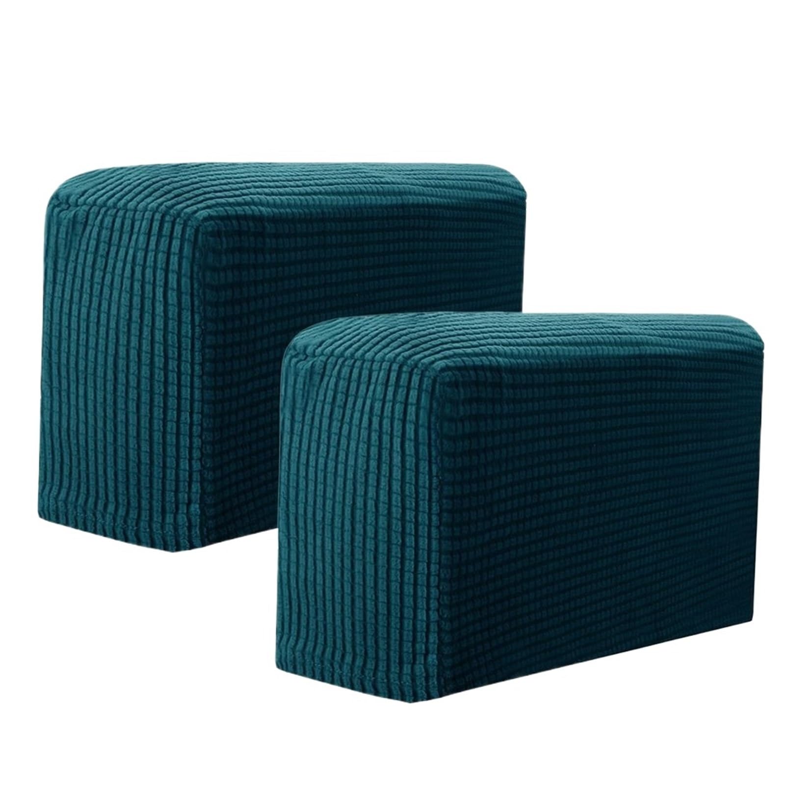SFOIKVG Arm Covers 2PCS Removable Armrest Covers Furniture Stretchy Chair Sofa Couch Arm Protector for Sofa Chair(Blue)