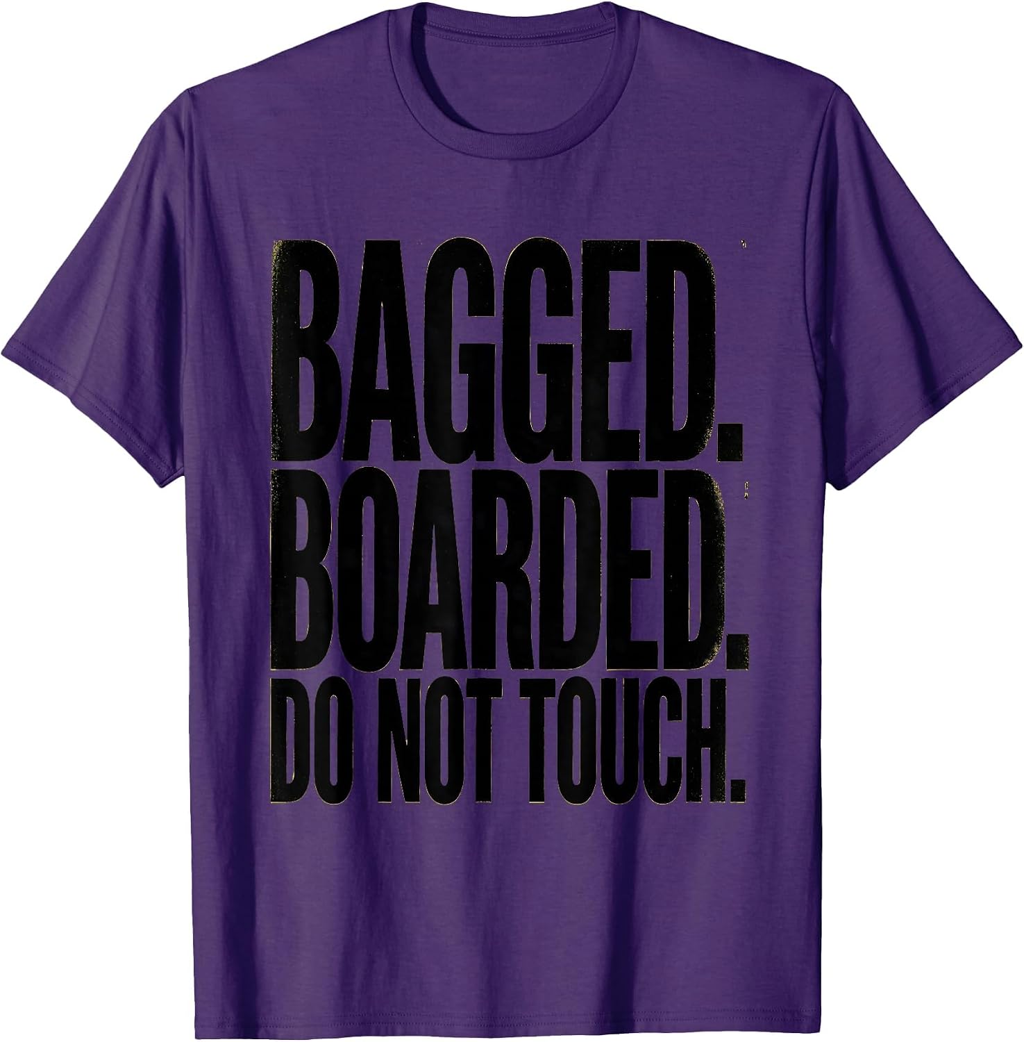 Men's Bagged Boarded Do Not Touch Funny Comic Book Collector Humor T-Shirt image 5
