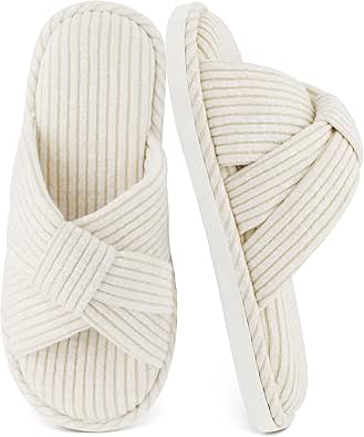 Amazon.com | Cross House Slippers for Women, Comfy Memory Foam Women's ...