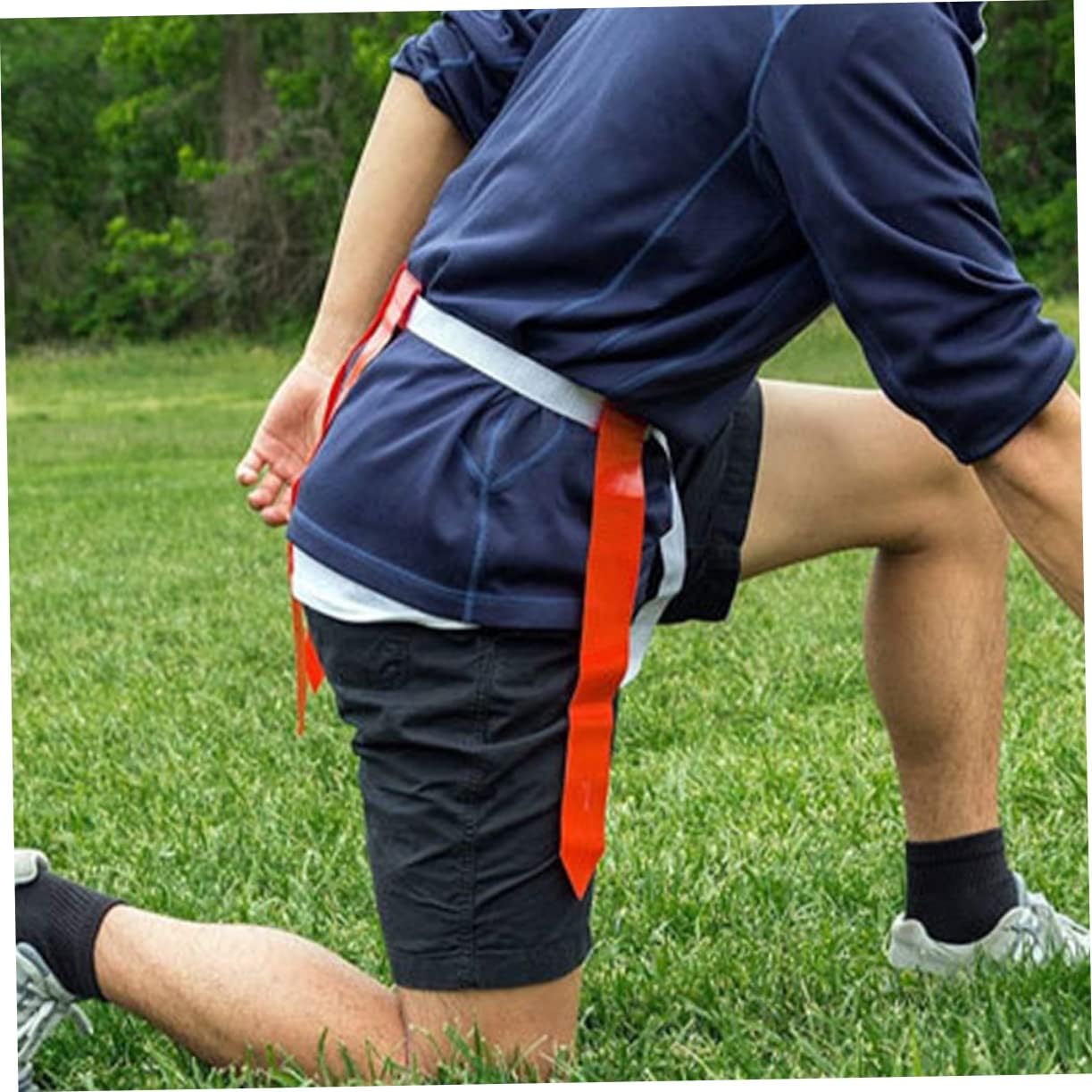 1set Rugby Waist Flags Belts Belts Flags for Outdoor Football Games Youth Gatherings and Fun Activities