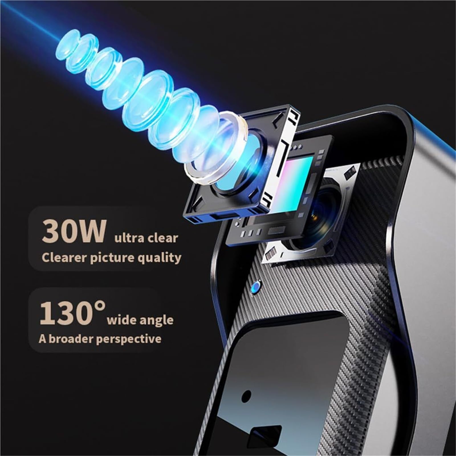 Mothdust Camera de Sonnette Video HD sans Fil Caméra de Securite Etanche