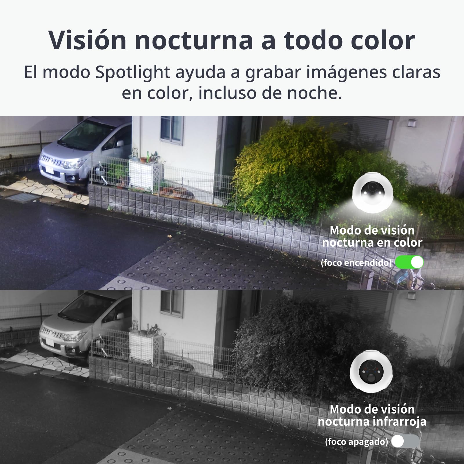 SwitchBot Cámara de Seguridad Inalámbrica Kit, Cámara 2K, Exterior con Panel Solar, Vigilancia Continua, Visión Nocturna en Color, Detección de Movimiento por IA, Compatible con Alexa, WiFi 2.4G