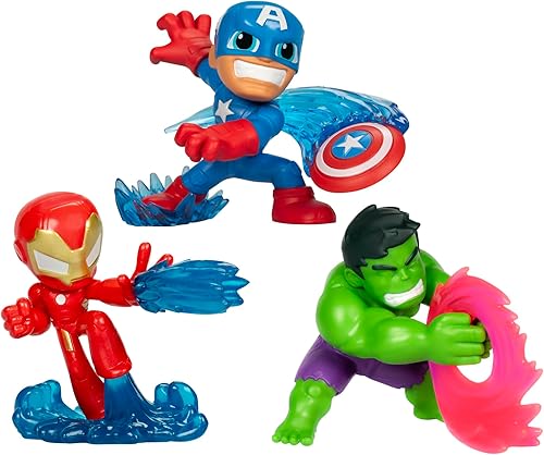 Marvel Avengers Mighty-Verse Collection Series 1, paquete múltiple, coleccionable a escala de 2.5 pulgadas (2.4 in), juguetes de superhéroe, niños a