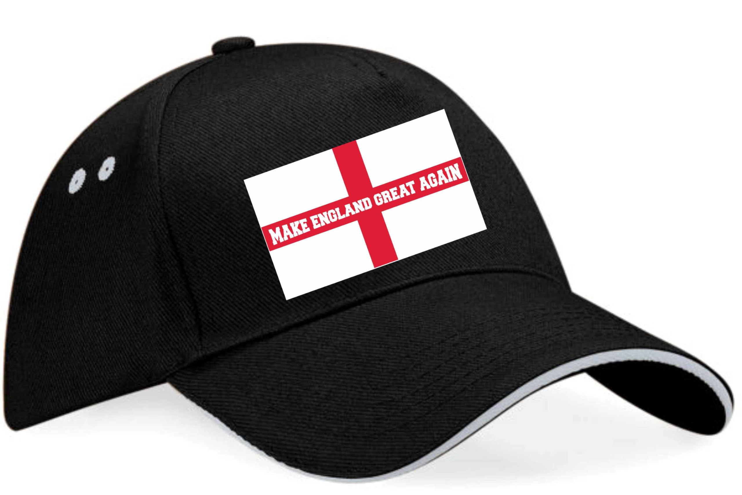 Print4u Unisex Black Make England Great Baseball Cap English Pride St George Cross Patriot