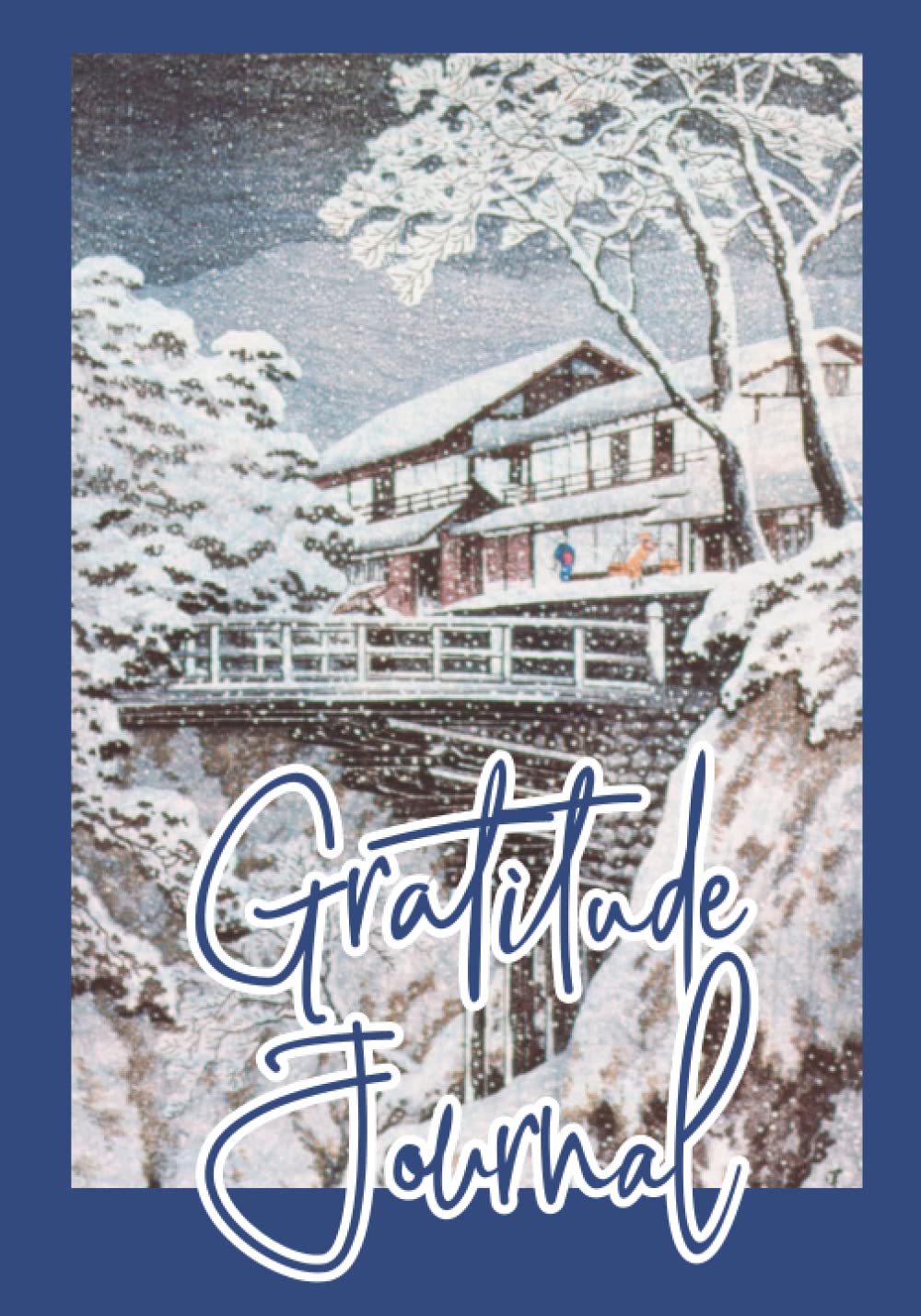 Gratitude Journal: Kōshū Monkey Bridge (1931) by Hiroaki Takahashi (1871–1945) - Blank Dot Grid Executive Composition Notebook