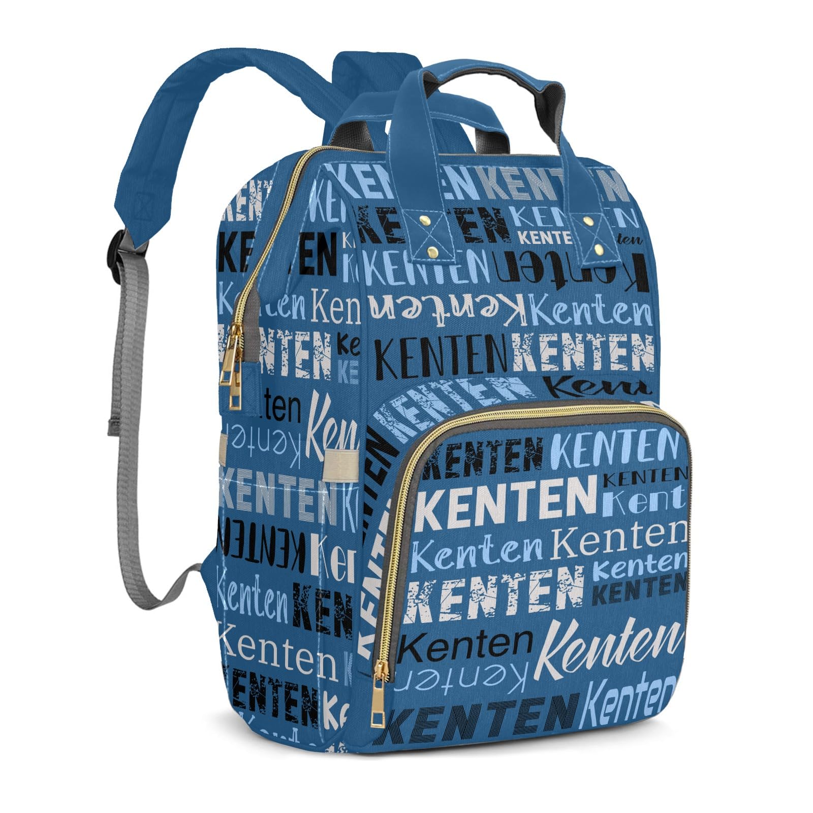 Large Capacity Custom Diaper Bag Backpack for Baby Boy Girl with Name - Waterproof Personalized Baby Bag Mom Nappy Bag, Multifunctional Customized Stylish Travel Daypack for Women