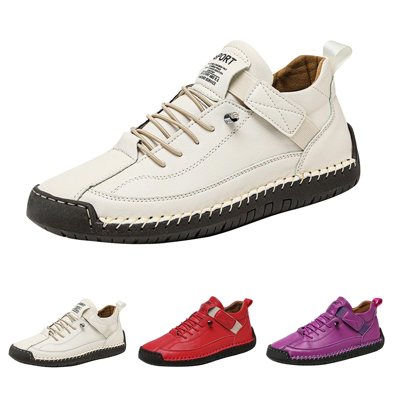 Scarpe da donna a piedi nudi casual slip on scarpe da passeggio vestibilità ampia leggere traspiranti per tutti i giorni calzature da donna grigio, Beige, 36 EU