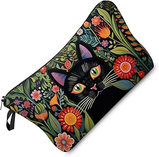 Livel lhood Bolsa de maquillaje de gato negro...