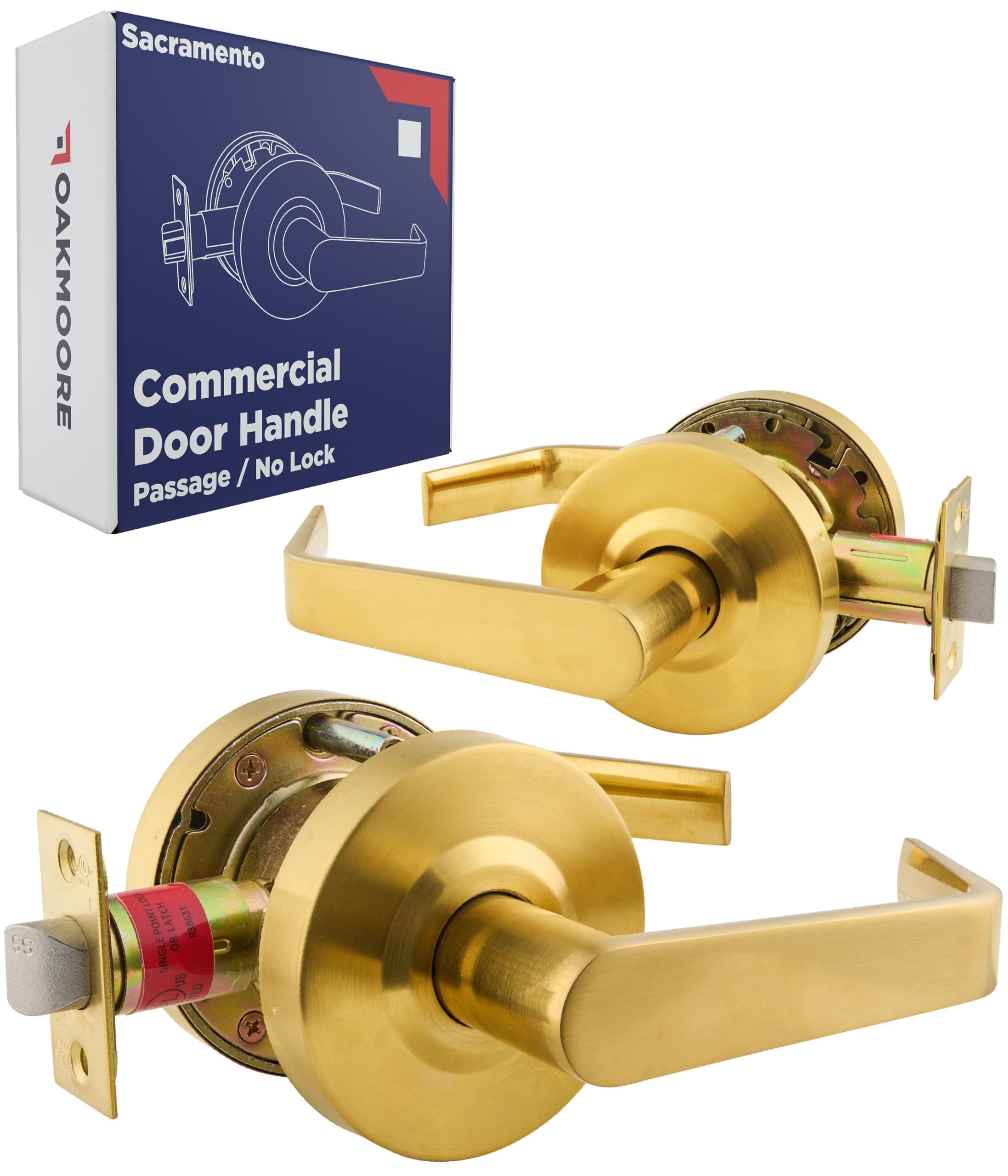 Commercial Door Handle Gold - Grade 2 Lockset - Door Lever Schools