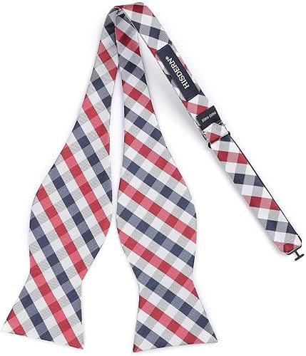 Miniatura 4 de HISDERN Pajaritas para hombre, 3 piezas, conjunto mixto de pajarita y pañuelo de bolsillo, clásico formal, esmoquin para boda y fiesta