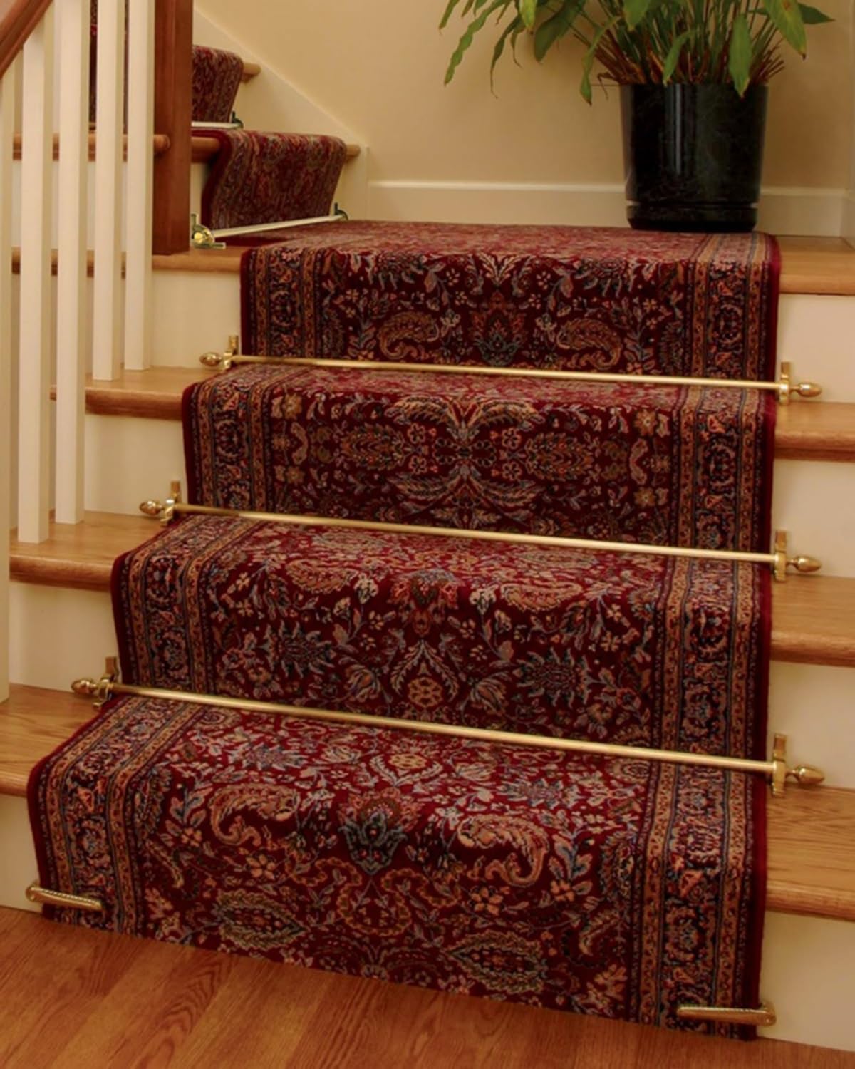 HeavyDu Teppichstäbe, feste Stufe, 110 cm, für Zuhause und Büro, ideale Unterstützung für Teppichläufer, 1 Stück