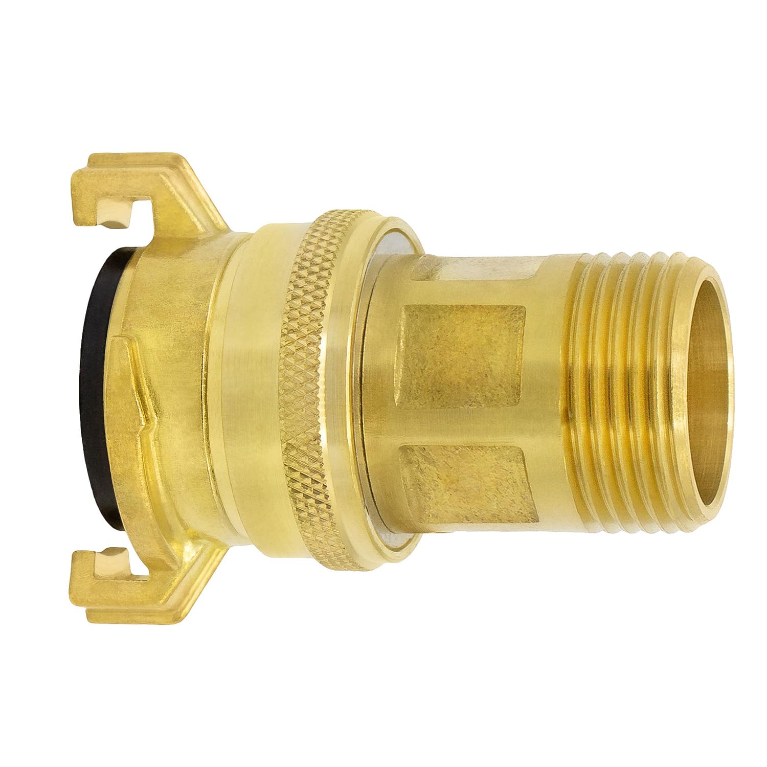 Variosan Men's Yellow Geka System 14016 Suction And High Pressure Coupling 1 Inch Thread Blank Brass