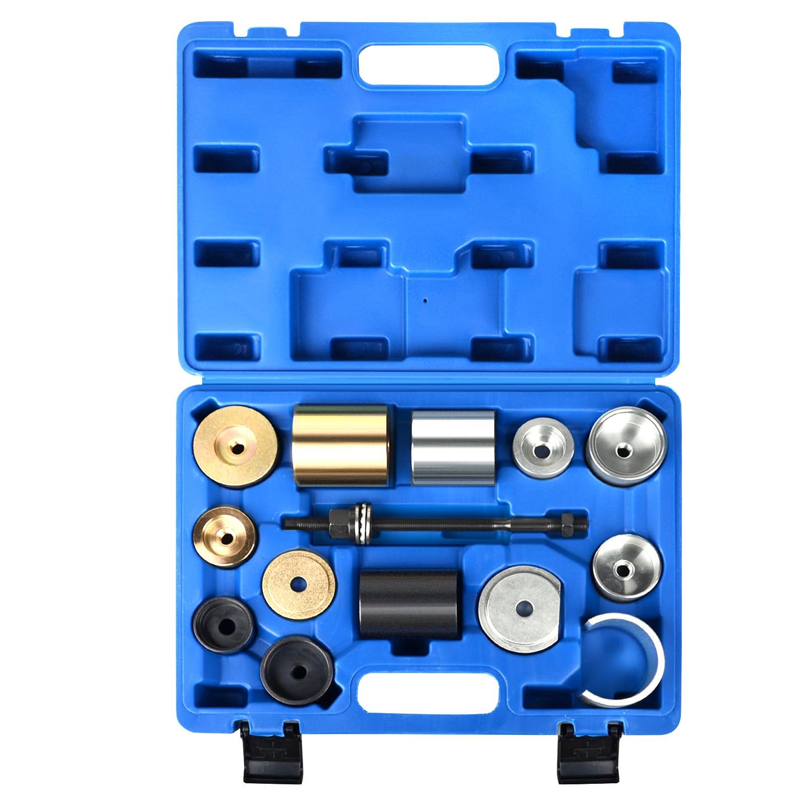 DAYUAN Juego de extractores de rodamientos silenciosos, exprimidor de bujes, rodamientos de tambor, articulación esférica, rodamientos compatibles con BMW Series 1, 3, 5, 6, 7, 8, Z4 Eje diferencial