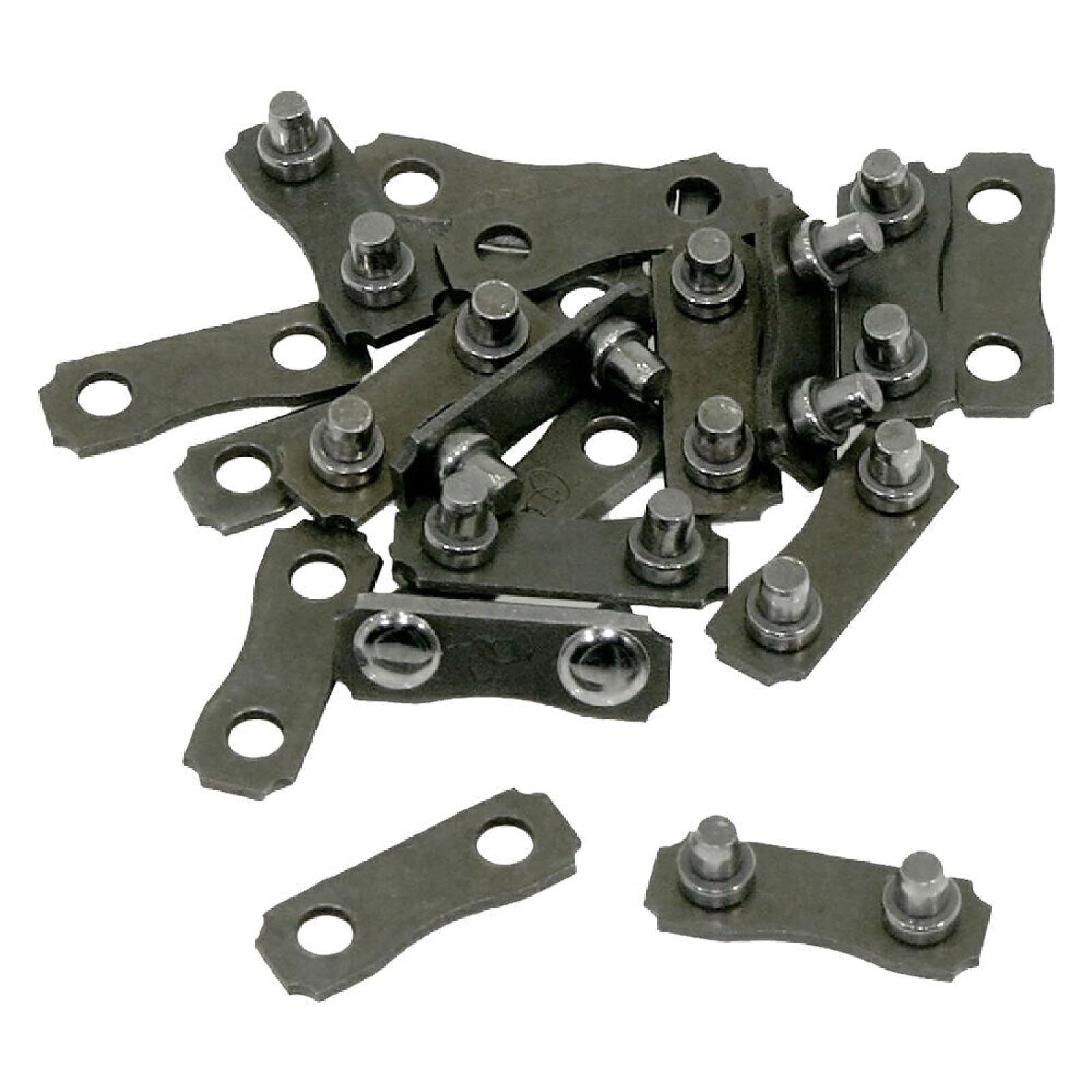 1CF SET 30 MAGLIE DI GIUNZIONE CON RIVETTO PER CATENA Spessore mm.1,1