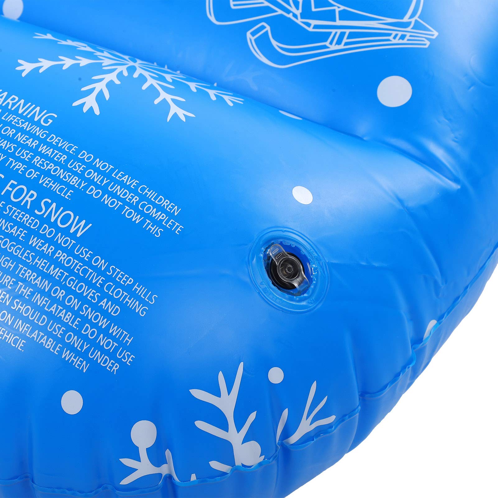 Nadmuchiwany Samochód Narciarski dla Dzieci, Trwała Deska Snowboardowa z PCV dla Dzieci, łatwa do Nadmuchania i Spuszczenia Powietrza, dla 15-35 Lat, Niebieska