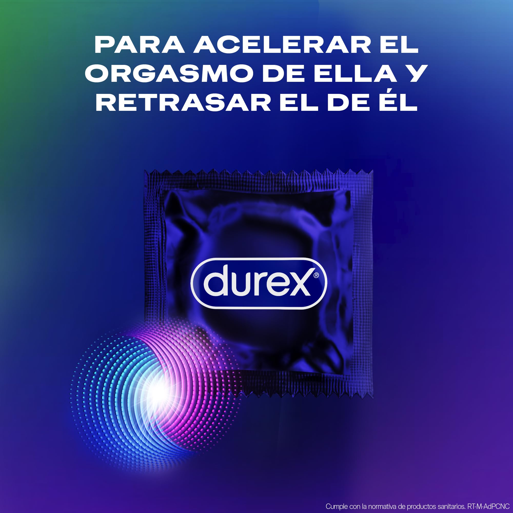 Durex Mutual Clímax Preservativos Con Puntos Y Estrías Para Ella Y Efecto Retardante Eyaculación para Él - 6x12 condones