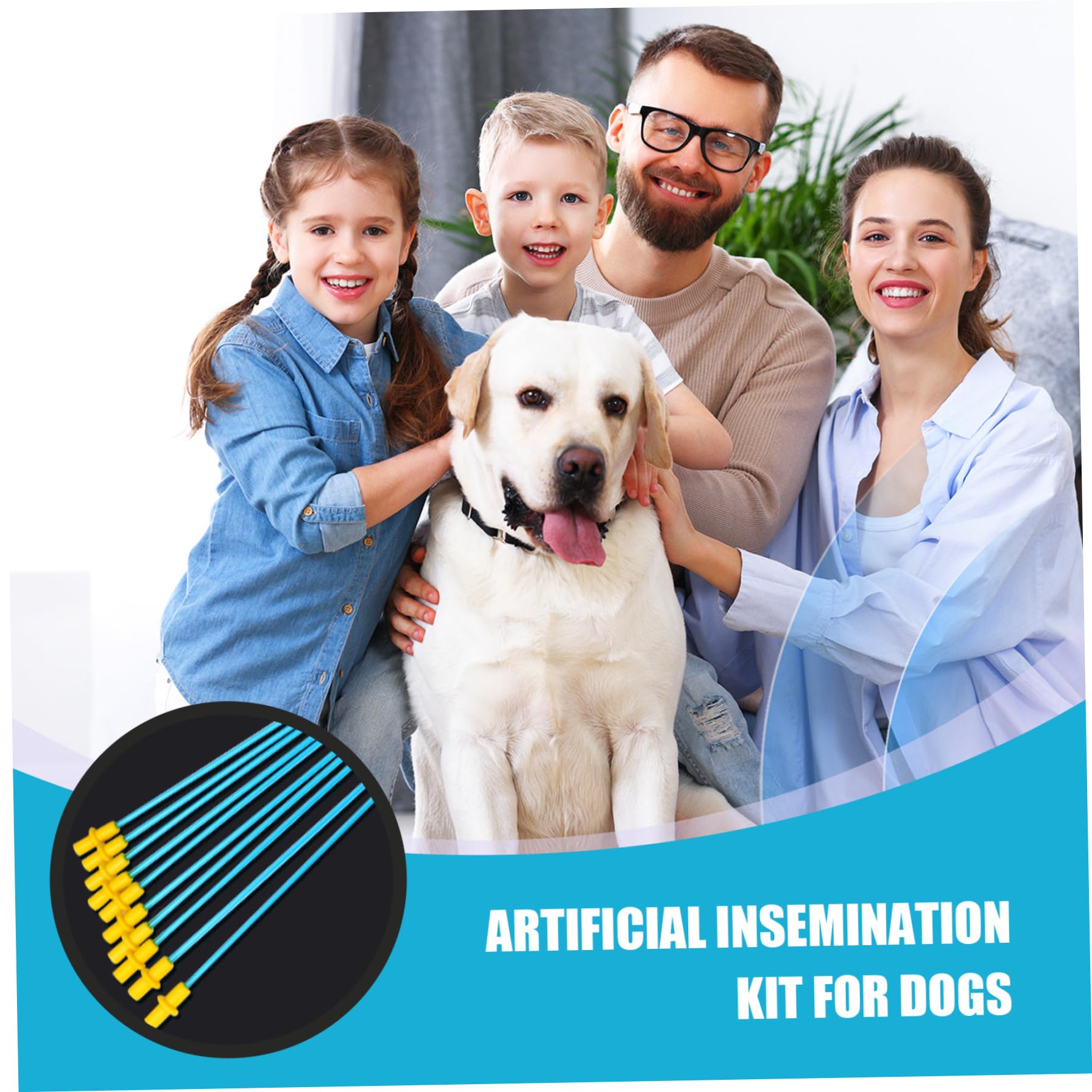 Kit de inseminación Artificial desechable para Perros, catéter Flexible de 100 Piezas para Mascotas pequeñas/11, 8 Pulgadas