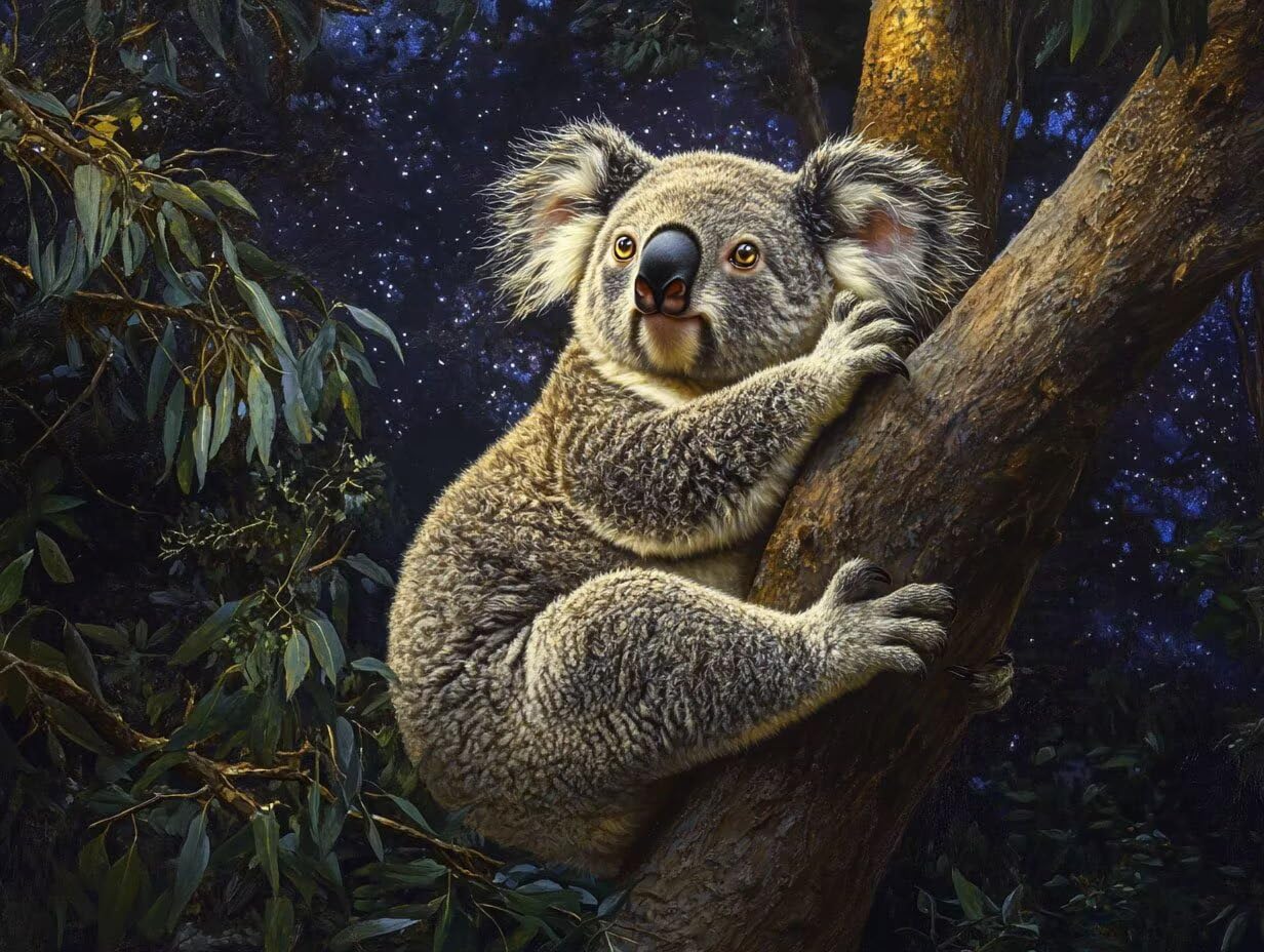 Koala diamentowy obraz, las, haft krzyżykowy, zestawy dla dorosłych, 5D, DIY, kryształ, sztuka, płótno do malowania, rękodzieło dla dorosłych, zestawy do haftowania, dekoracja domu, prezenty dla