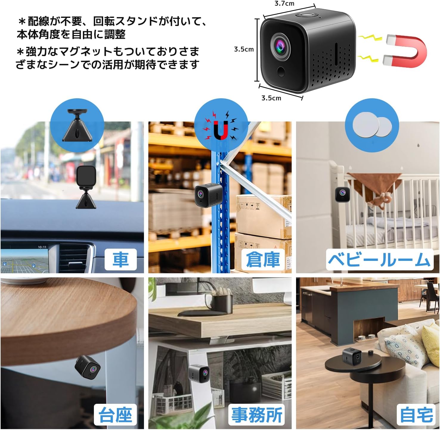 UYIKOO Mini Camera's real-time sharing and multi-camera management features