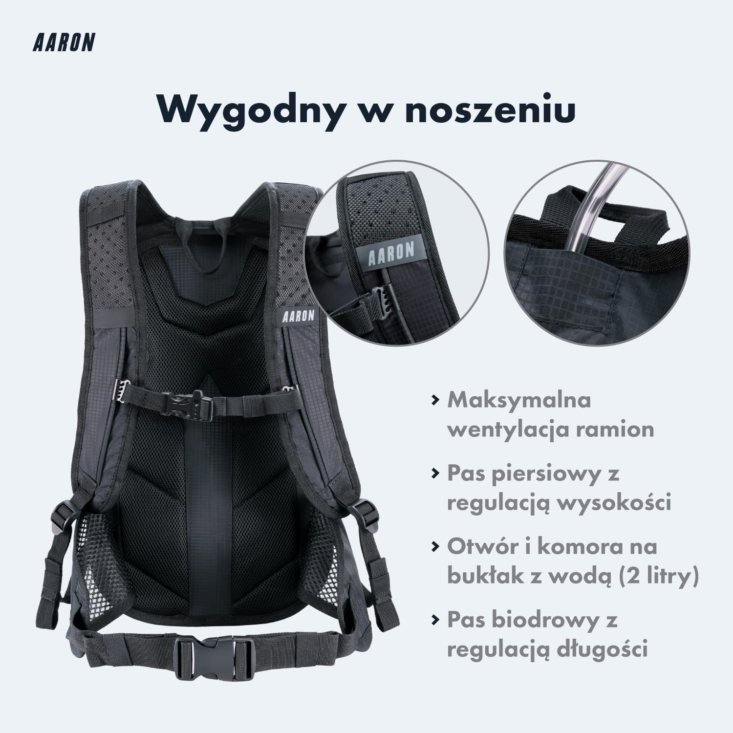 AARON Plecak rowerowy i plecak turystyczny, 8 l lub 25 l, plecak rowerowy, wodoszczelny, z ochroną przed deszczem, mały plecak narciarski, dla kobiet i mężczyzn