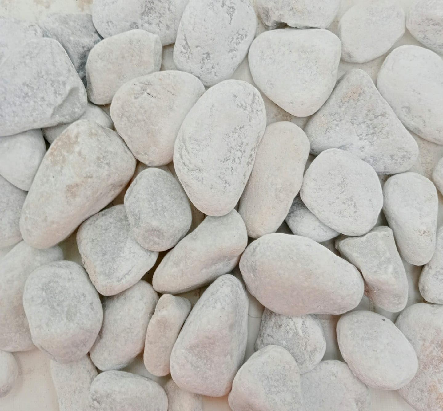 BERNARDELLI - Ciottoli Bianco Marmo Carrara (40/60 mm) per arredo di esterni, vasi e fiorere - Sacco da 25 kg