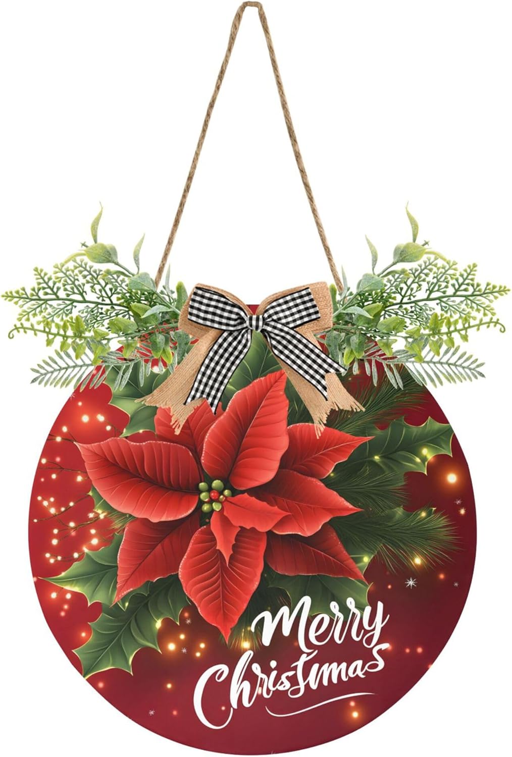 MNSRUU Wreath Door Sign Welcome Starfish and Seashells On The Beach Door Decorations Hanging Outdoor Front Porch Door Round Wreath Decor for Christmas Halloween