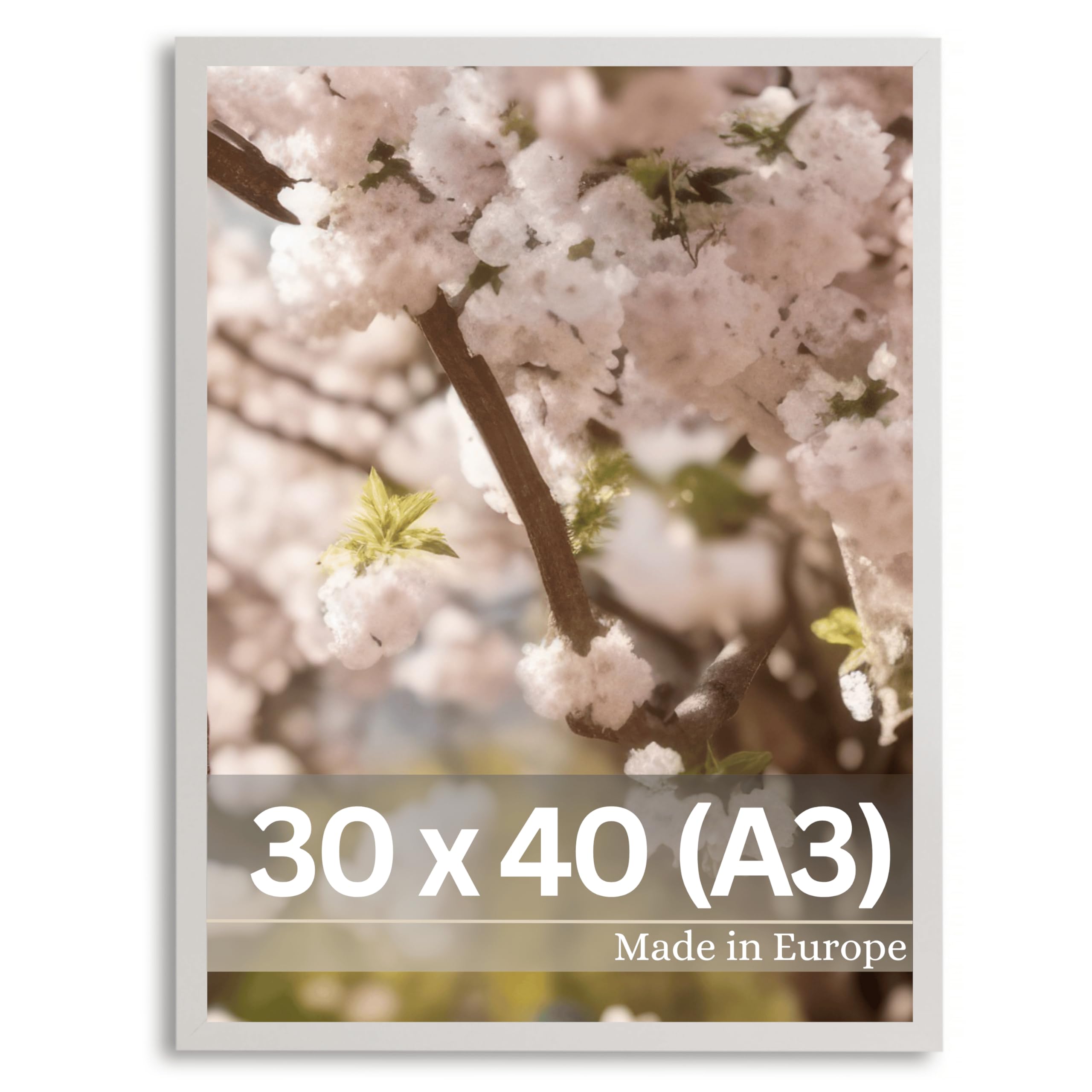 Victor Marcos de Fotos Klee Gris 30x40 cm (A3) - Marco Moderno Sencillo Madera 30x40 - Marco A3 Gris